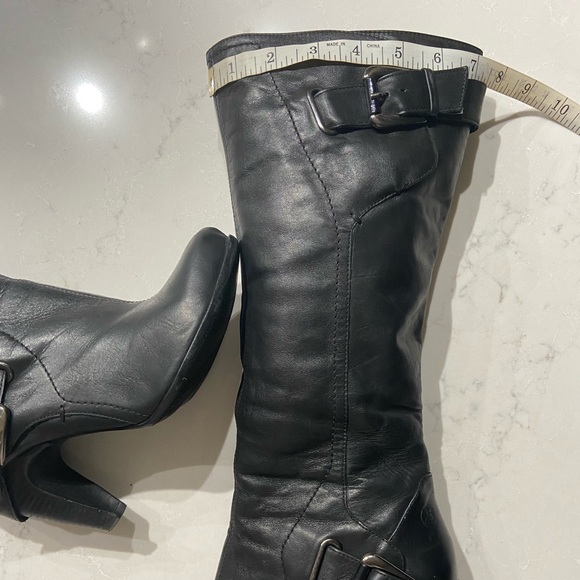 Bronx tall black leather boots - Size 8 - Picture 11 of 14